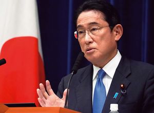 安倍晋三元首相の国葬について説明する岸田文雄首相。