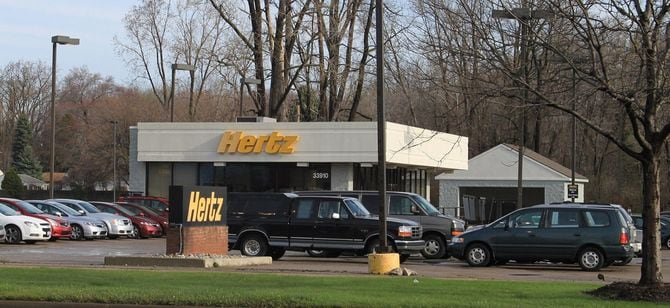 ミシガン州にある、Hertzレンタカーオフィス