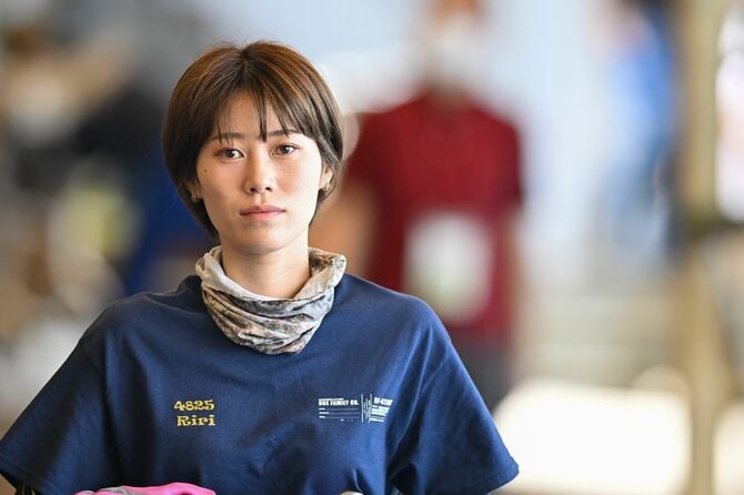 ボートレーサーの倉持莉々さん。産休前には女性で史上5人目のSG(スペシャルグレード:最高グレードのレース)優出(優勝戦出場)も果たした。