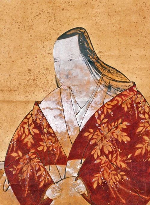伝淀君像（模写、原本・京都府養源院所蔵）の一部