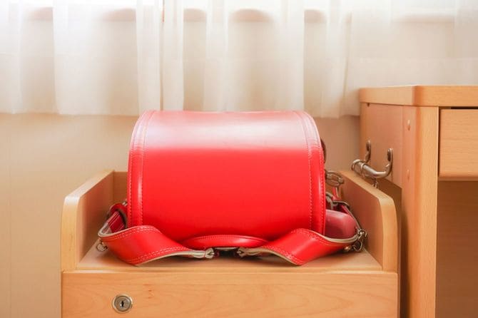 きちんと置かれたランドセル