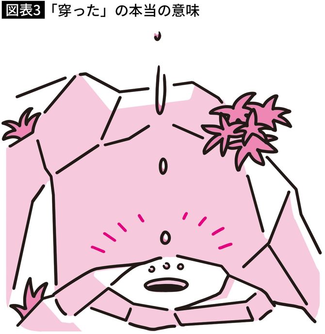 【図表】「穿った」の本当の意味