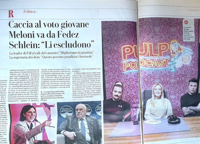 「メローニ首相　バランスと駆け引きの間で同盟の揺れを感じている」と報じるイタリア最大の発行部数を誇る全国紙「 La Repubblica」2026年4月1日