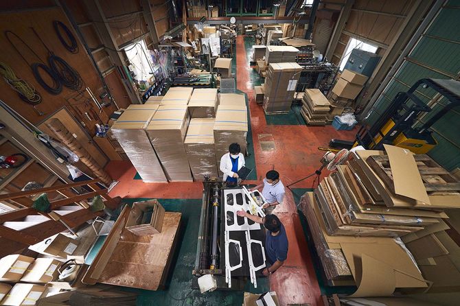 サンパックの工場。