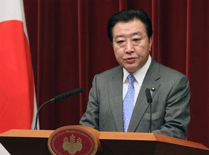 2012年6月4日、野田第2次改造内閣の発足記者会見に臨む野田総理