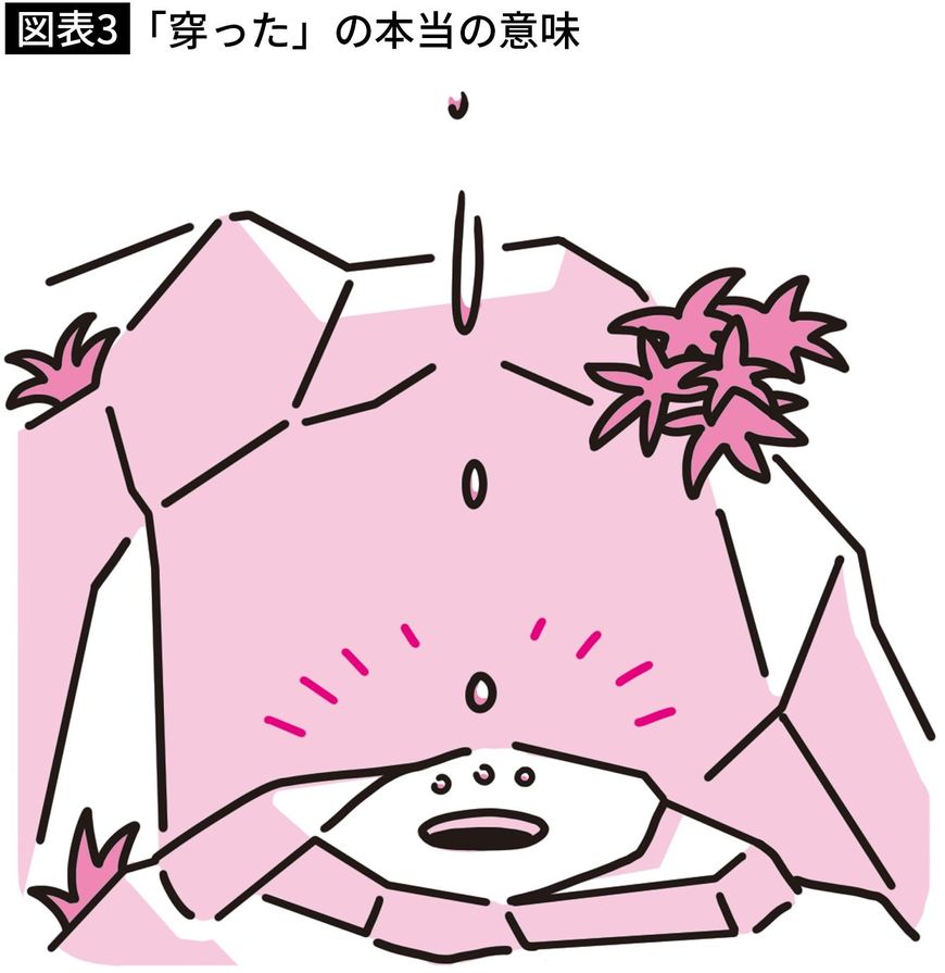 【図表】「穿った」の本当の意味