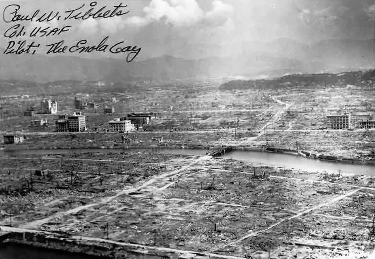 原爆投下直後の広島市