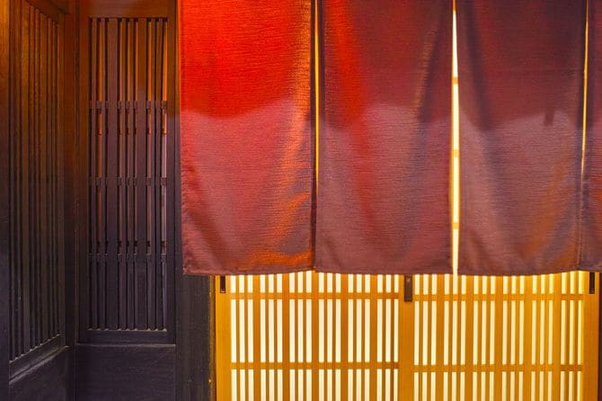 日本食レストランの入り口