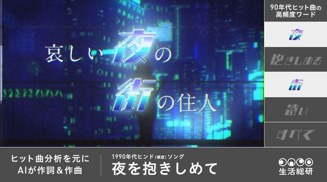 1990年代のヒンドソングのタイトルは『夜を抱きしめて』