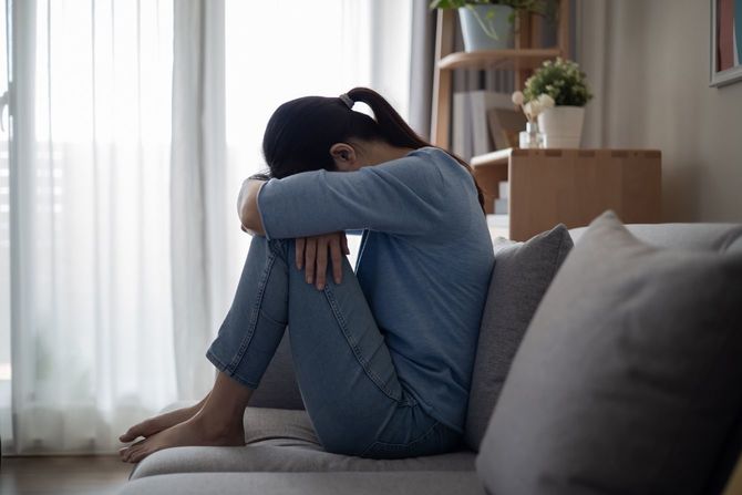 うつ状態の女性