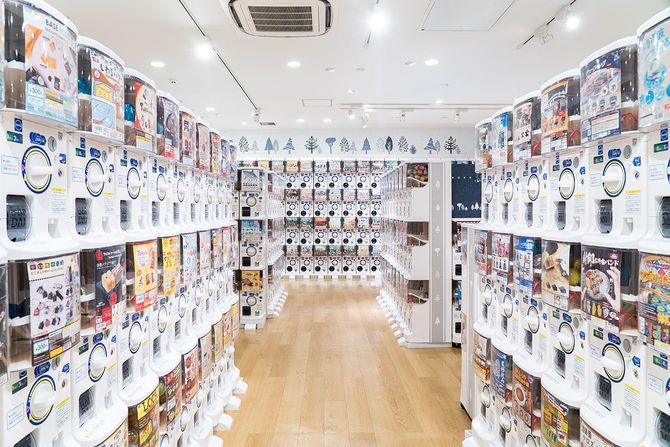 ガチャガチャの森店内