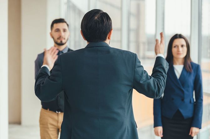 怒っている上司