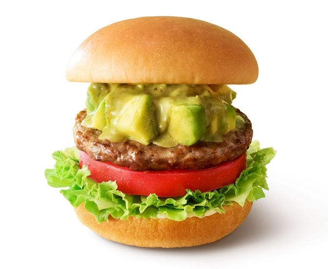 冬の期間限定商品として発売された「アボカドバーガー」590円
