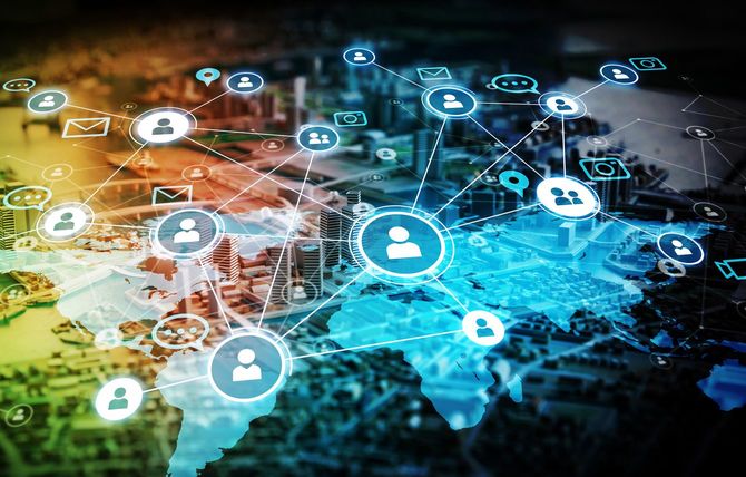 ネットでつながるグローバルなネットワークの概念