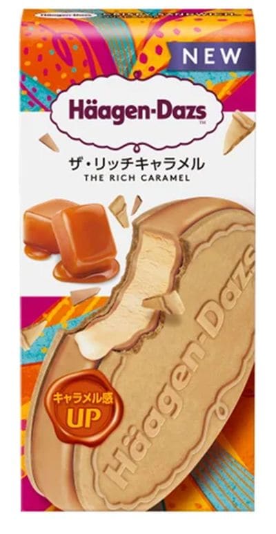 「クリスピーサンド」シリーズの「ザ・リッチキャラメル」の商品写真