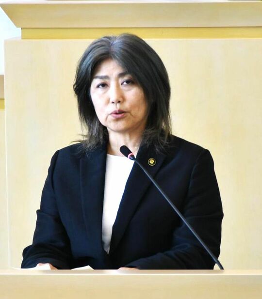 所信表明した田久保市長