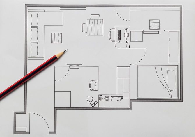 アパートの間取り図
