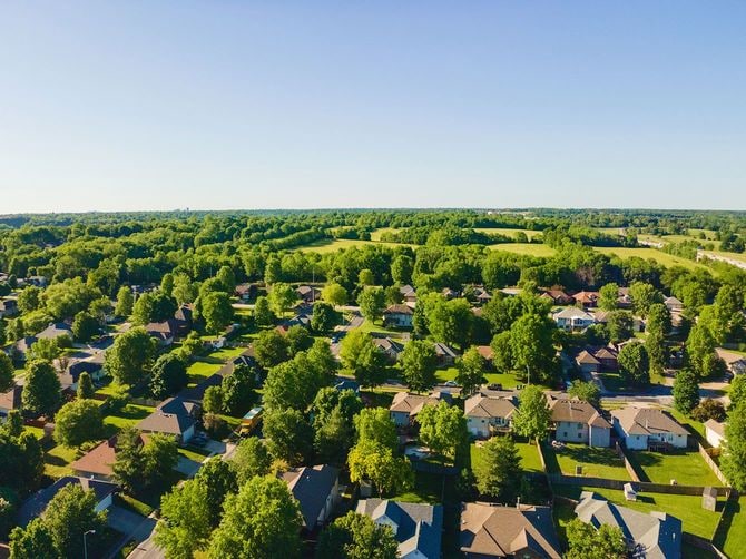 ミズーリ州スプリングフィールドの航空写真