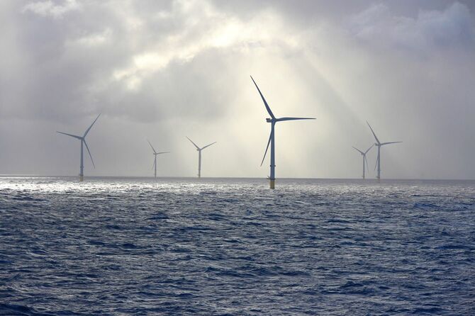 洋上風力発電所のタービン