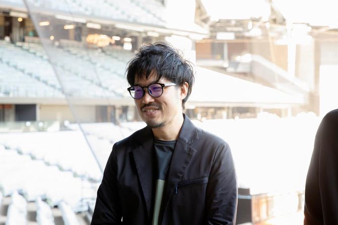 ファイターズ スポーツ＆エンターテイメントの酒井恭佑さん（ボールパーククリエーショングループ兼企画PR部ディレクター）