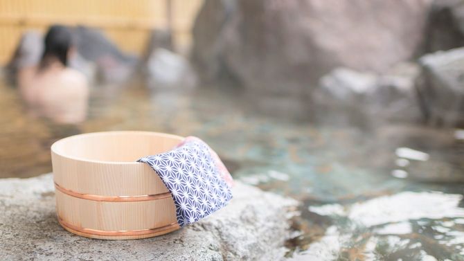 日本の温泉のイメージ