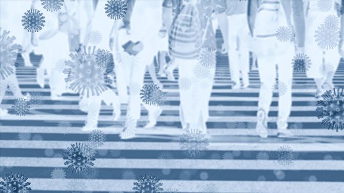 コロナウイルスのインフォグラフィック