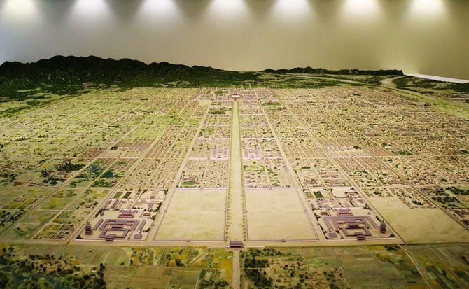 平安京の復元模型（平安京創成館の展示物）