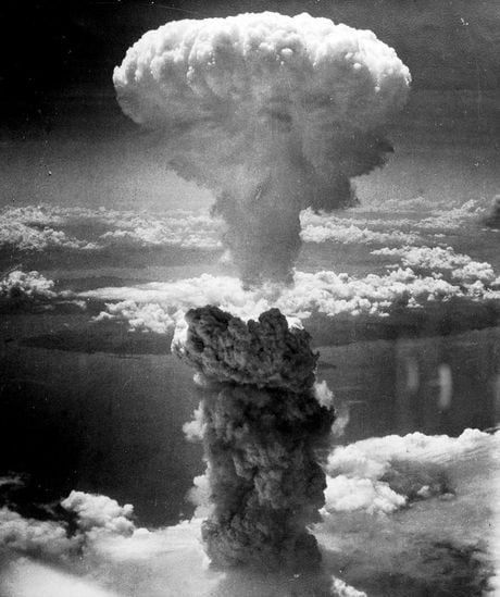 Atomic Cloud Rises Over Nagasaki, Japan