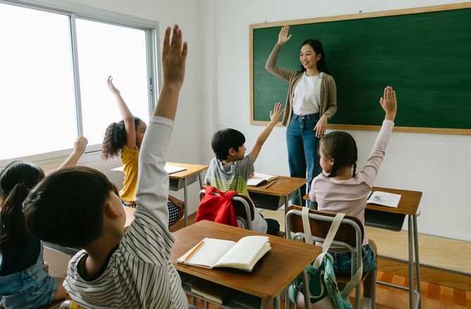 小学校、学習、学校のコンセプト