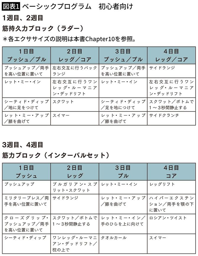 【図表1】ベーシックプログラム　初心者向け