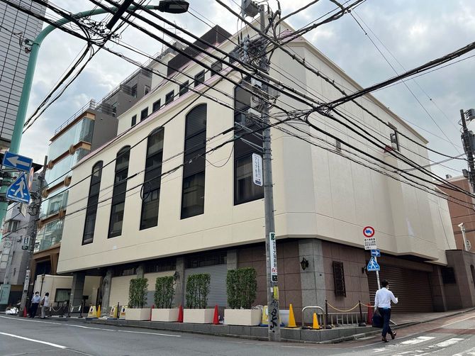 渋谷区松濤にある旧統一教会（正式名称：世界平和統一家庭連合）の日本本部。2022年9月29日撮影