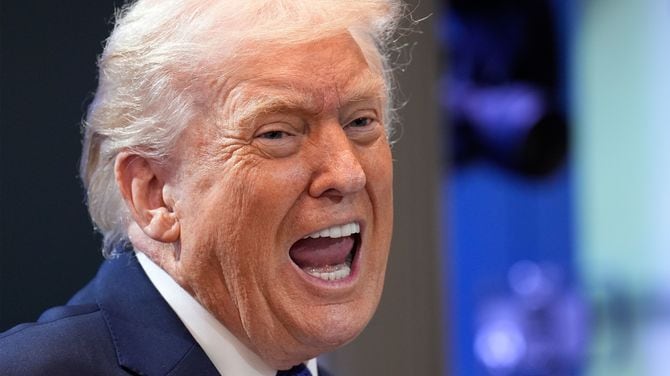 米ホワイトハウスで記者会見するトランプ大統領（2026年2月20日、アメリカ・ワシントン）