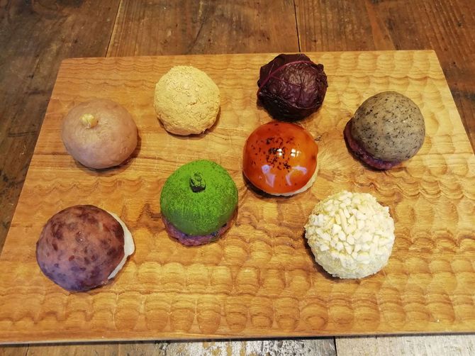 かわいらしいおはぎ