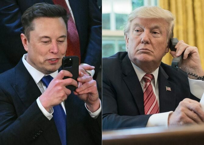 イーロン・マスク氏とドナルド・トランプ氏