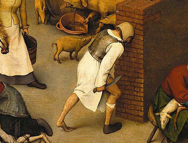 ピーテル・ブリューゲルの「ネーデルラントの諺」より