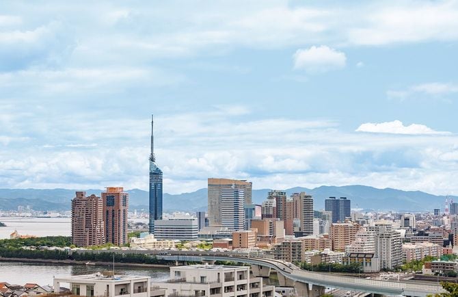 福岡県博多の街並み