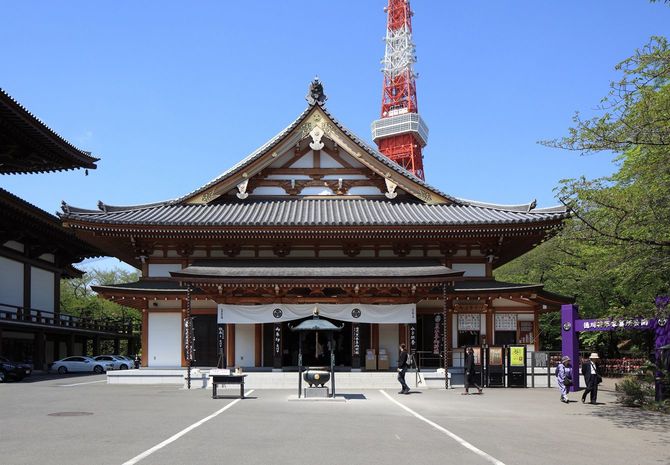 黒本尊が納められている増上寺の安国殿