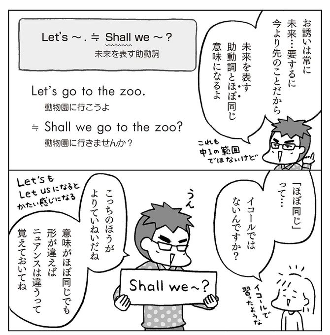 ©フクチマミ、高橋基治『マンガでおさらい中学英語』（KADOKAWA）