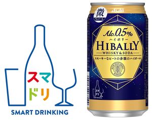 （左）アサヒビールが提案する新たな概念「スマートドリンキング」（右）ハイボリーもあわせて横軸で展開。