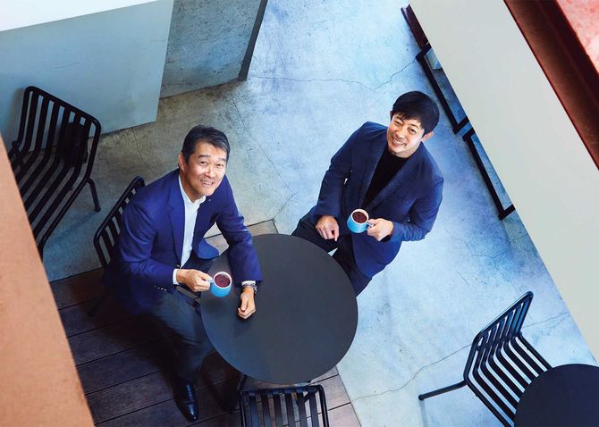 アサヒグループ食品 川原 浩社長と国連フォーラム 共同代表/ 理事 田瀬和夫