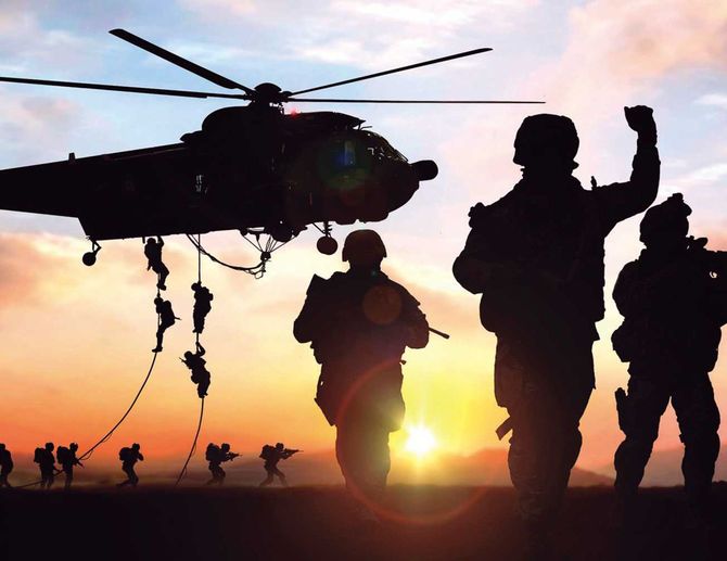 兵士のシルエット