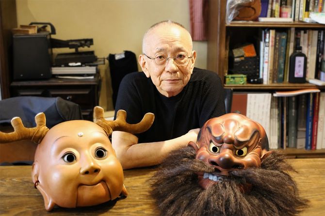 籔内さんと伎楽面