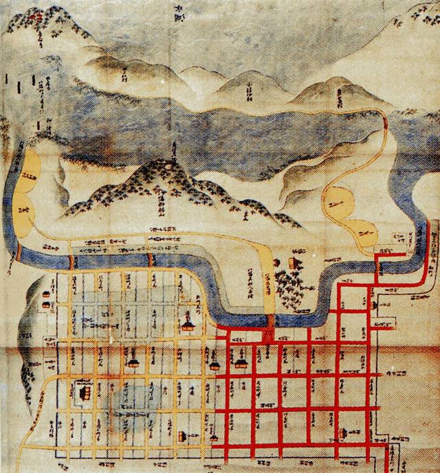 「近江八幡惣絵図」（近江八幡市立資料館所蔵）