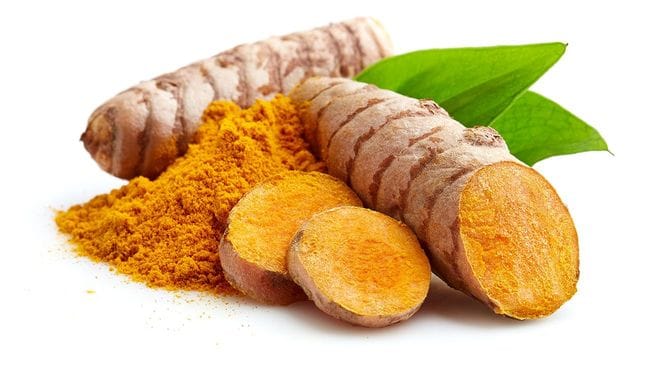 ターメリックの葉と根の粉末