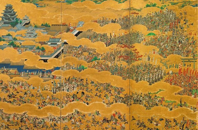 「大坂夏の陣図屏風」右隻（部分）