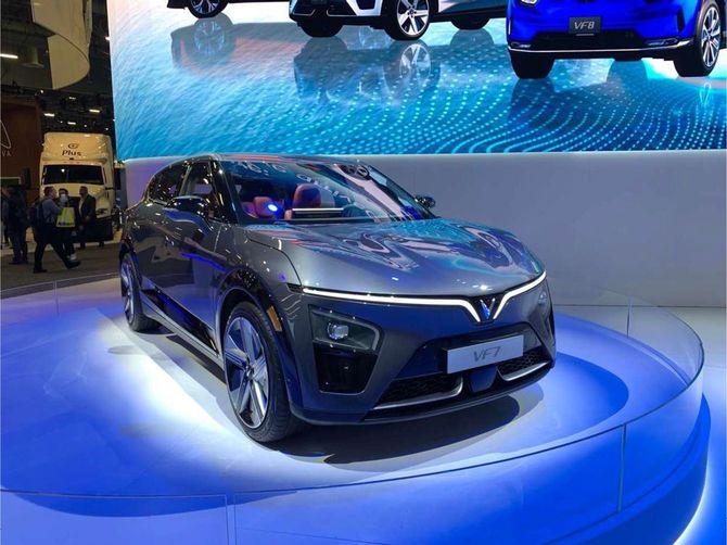 VINFASTのEVは、世界最大のテクノロジー見本市「CES 2023」でも注目を集めた（2023年1月、アメリカ）