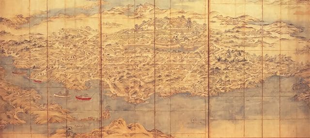 肥前名護屋城図屏風