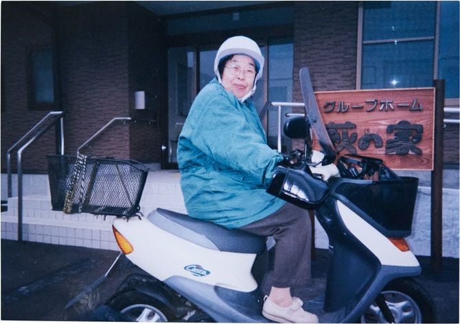 80代のころはバイクで通勤していた。