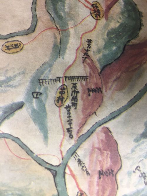 近江国高島郡之内朽木兵部少輔（宣綱）領分朽木谷之絵図