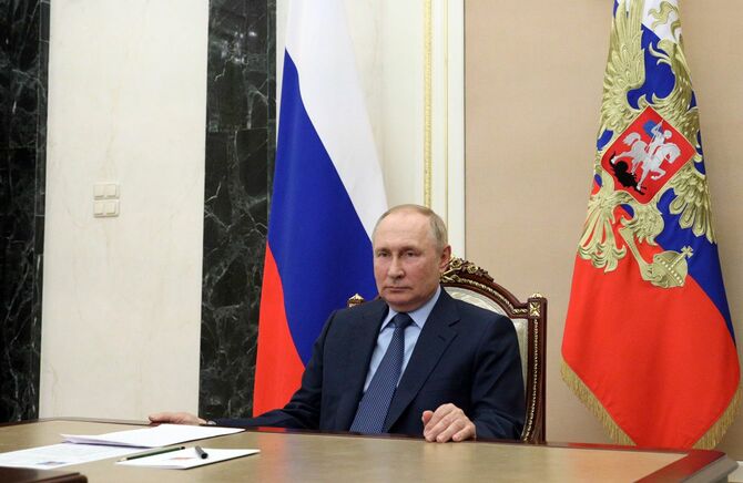 ロシアのプーチン大統領（2022年8月3日、クレムリン・モスクワ）